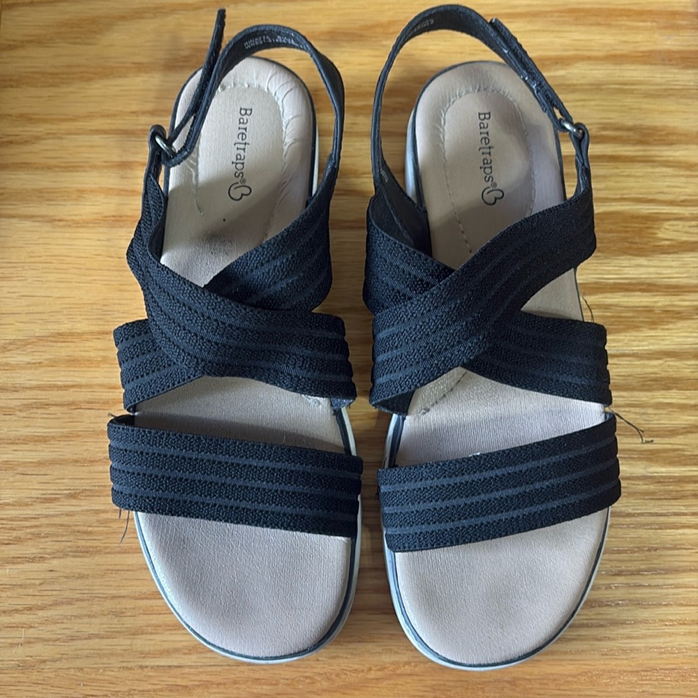 Baretraps black sandals. Size 8.5